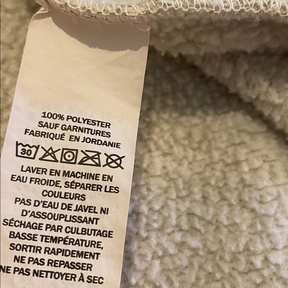 LL Bean Sweater Fleece Mens Gorpcore Vest Beige Size XL - Picture 7 of 9